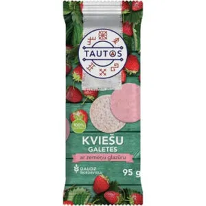 Galetes kviešu ar zemeņu glazūru 95g, Tautas