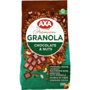 Granola ar šokolādi un riekstiem AXA 330g