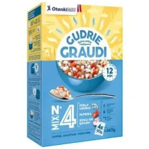 Gudrie graudi grūbu, paprikas, dārzeņu maisījums 4x90g