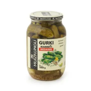 Gurķi marinēti MUIŽKUNGU Medainie, 950g/500g