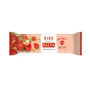 Zemesriekstu halva ar zemenēm NIKO 60g