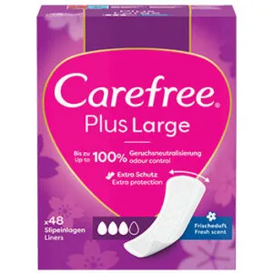 Hig. ieliktnīši Carefree Plus Large Fresh 48gb