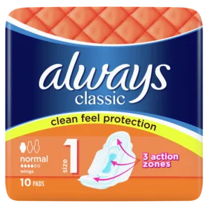 Hig.paketes Always Classic Normal 10gb