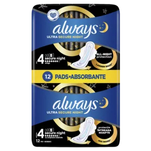 Hig.paketes Always Duo Utra Extra Night 12gb