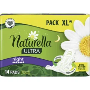 Higiēniskās paketes Naturella ultra night duo 14gab.