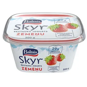 Jogurts Skyr Zemeņu 300g, Baltais