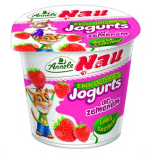 Jogurts Annele Ņau zemeņu 3,5% EKO 125g