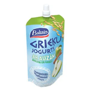 Baltais Grieķu jogurts ar auzām, āboliem un kanēli 180g