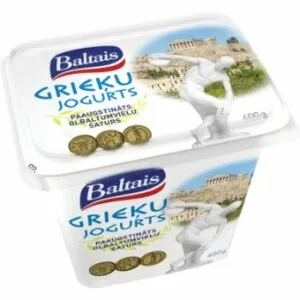 Grieķu jogurts Baltais bez piedevām 400g