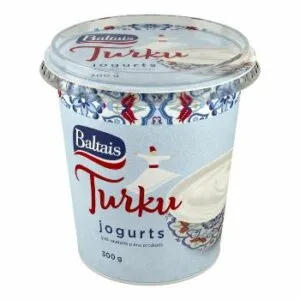 Baltais Turku jogurts bez piedevām, 300g