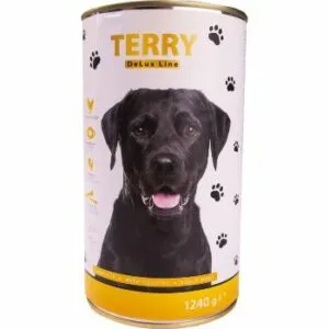 Konservi sunim Terry De Lux mājputnu 1.24kg