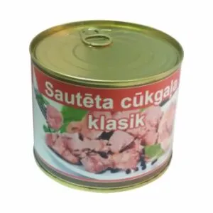Konservs Sautēta cūkgaļa klassik 525g