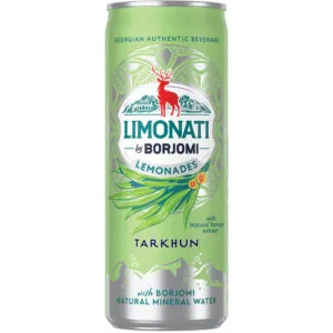 Limonāde Limonati by BORJOMI, tarhūns, bundžā, 0.33l (DEP)