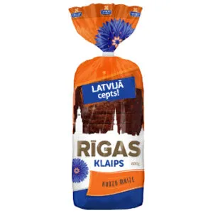 Rudzu maize Rīgas klaips Latvijā cepts! LATVIJAS MAIZNIEKS 600g