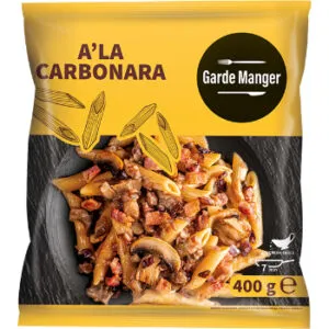 Makaroni GARDE MANGER ar gaļu un šampinjoniem 400g