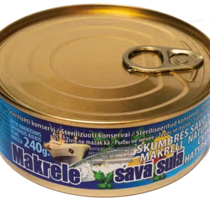 Makrele savā sulā 240g/192g
