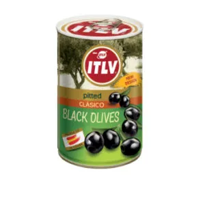 Melnās olīvas bez kauliņiem 314ml