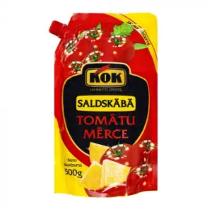 Mērce saldskābā tomātu, stāvpakā 500g, KOK
