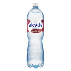 Dzeramais ūdens  AKVILE ar sarkano ogu aromātu, viegli gāz., 1,5l(DEP)
