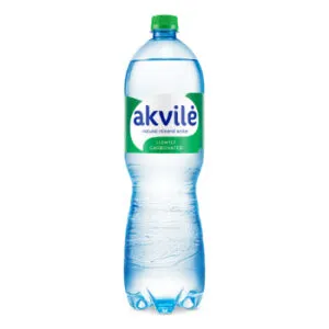Minerālūdens naturāls gāzēts 1.5l, Akvile