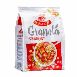 Musli HERKULESS Granola grauzdēts ar zemenēm, 350g