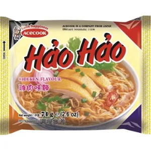 Ātri pagatavojamas nūdeles ar vistas garšu HAO HAO 74g