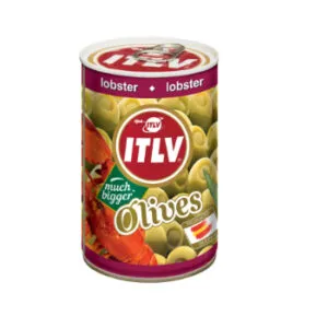 Zaļās olīvas ITLV ar omāru 300g