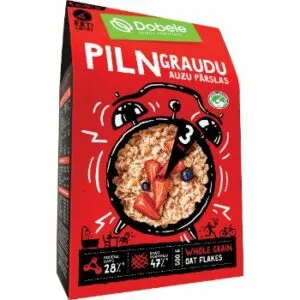 Auzu pārslas pilngraudu 500g, Dobele