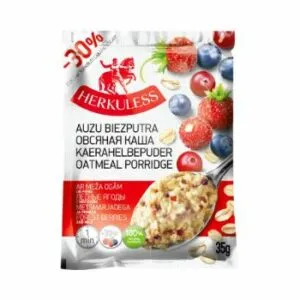 Auzu biezputra Herkuless ar meža ogām 35g