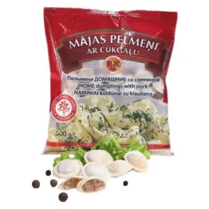 Pelmeņi ar cūkgaļu Mājas 500g, RGK