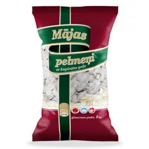 Mājas pelmeņi ar kūpinātu gaļu Ģimenes paka 1kg