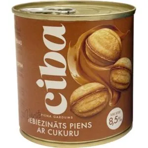 Vārīts iebiezināts piens Ciba ar cukuru 370g