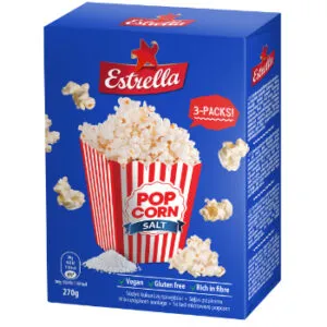 Popkorns ESTRELLA sāļais 3x90g