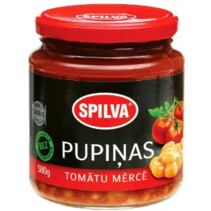 Pupiņas SPILVA tomātu mērcē 580g