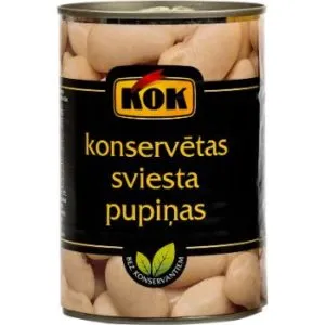 Konservētas sviesta pupiņas konservētas 400g (240g), KOK