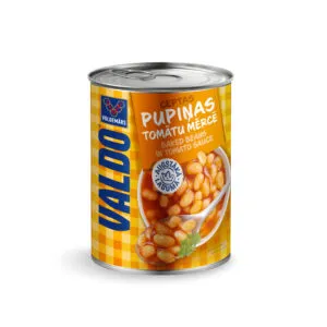 Konserv. pupiņas VALDO ceptas tomatu mērcē 400g