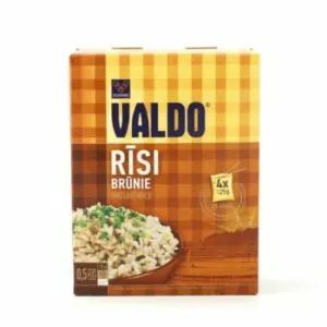 Rīsi brūnie VALDO, 500g (4x125g)