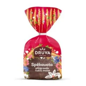 Rudzu maize pilngraudu  Druva Spēkavota 400g
