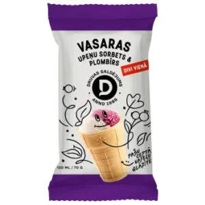 SALDĒJUMS DRUVA PLOMBĪRS AR UPEŅU SORBERTU GLĀZĪTĒ 70G