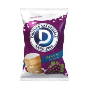 Saldējums ar rozīnēm DRUVA 120ml/70g