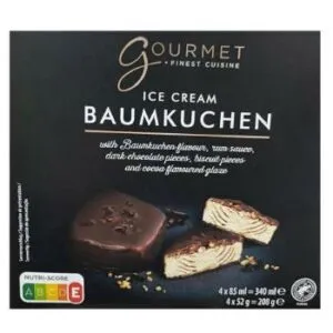 Saldējums Gourmet ar ruma garšu 4*70ml/52g 280ml/208g