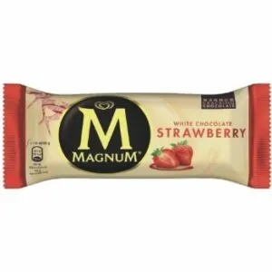 Saldējums Strawberry White MAGNUM 81g
