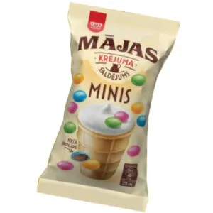Saldējums Mājas minis ar dražejām 120ml/68g