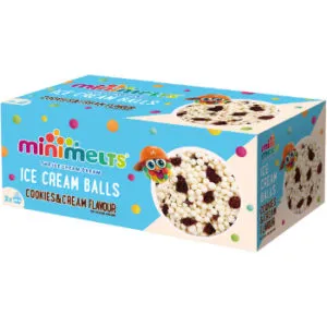 Saldējums MINI MELTS ar kakao cepumu gabaliņiem 100g
