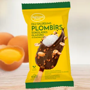 Saldējums Olu plombīrs ar zemesriekstiem 120ml/65g