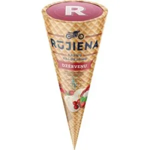 Saldējums RŪJIENA ar dzērvenēm konuss 65g