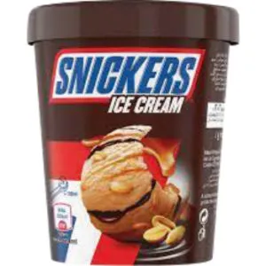 Saldējums 450ml/ 320g, Snickers