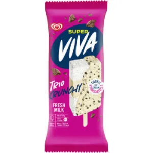 Saldējums Trio Crunchy 90ml/ 54g, Super Viva