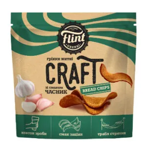 Grauzdiņi FLINT Craft, ar ķiploku garšu, 90g