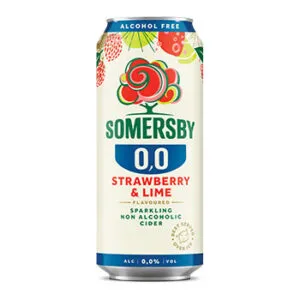 Sidrs Somersby Strawberry&Lime bezalkoholiskais 0,5l